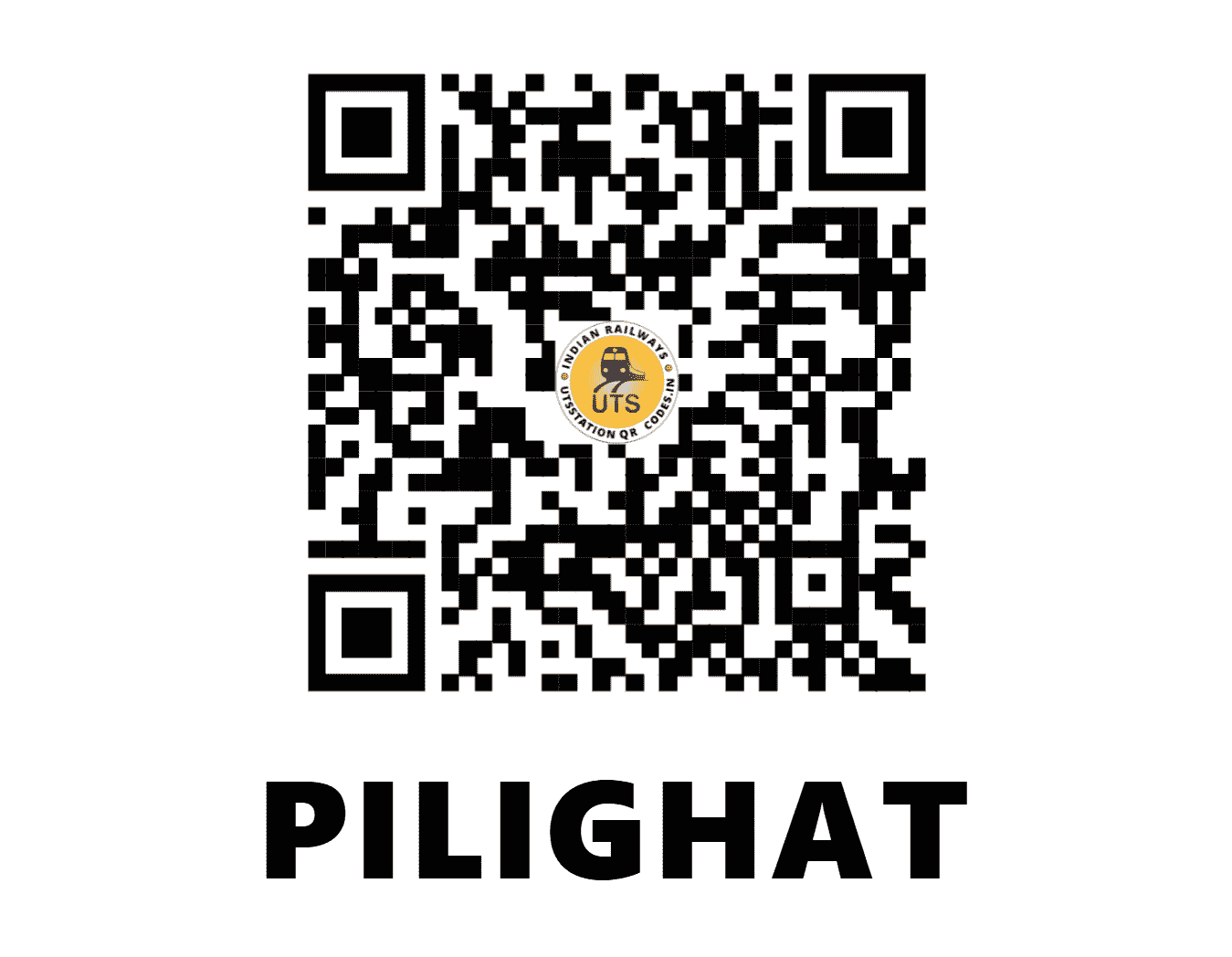 UTS QR Code for PILIGHAT - PIGT (WC - MADHYA PRADESH)